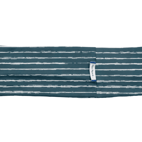 Stretch jersey headband  tracé blanc et noir