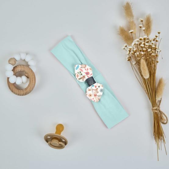 Jersey knit baby headband douceur des bois