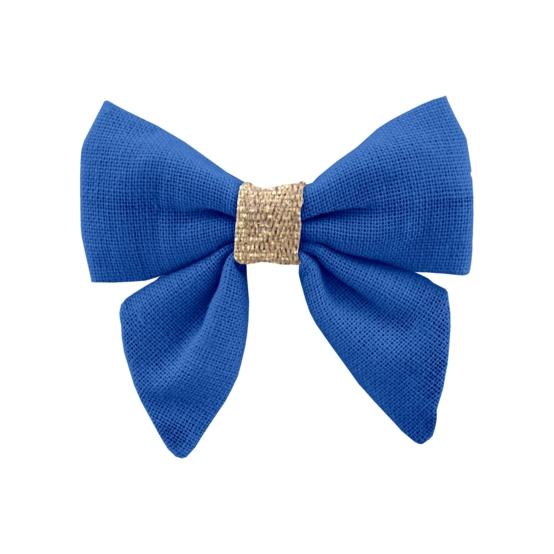 Mini bow tie clip navy blue