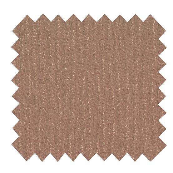 Gauze fabric gaze pailletée cognac
