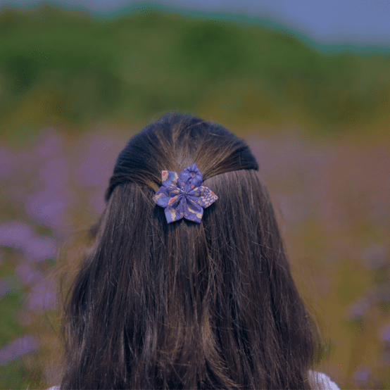 Star flower hairslide lavandula