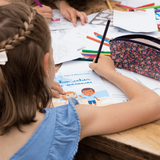 Pencil case hippie fleurie