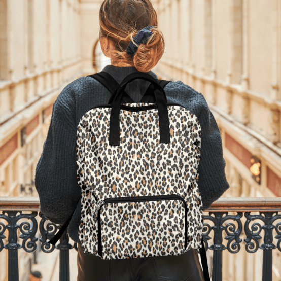 Sac à dos pliable Gaby leopard