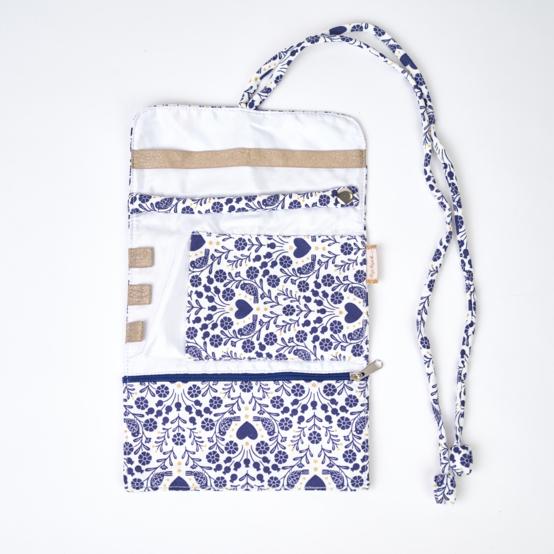 Jewelry pouch scandinavia bleu