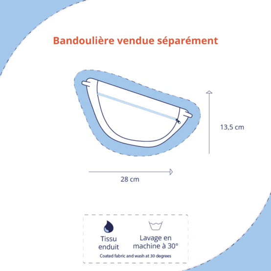 Small banana bag suédine fauve