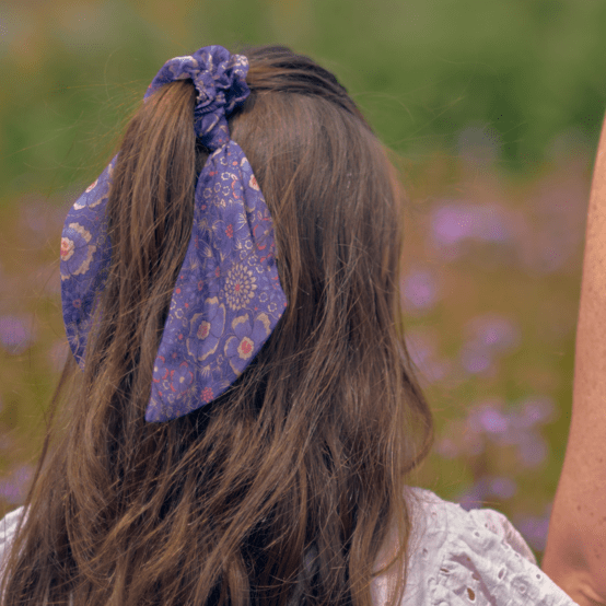 Short tail scrunchie lavandula