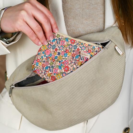 Mini Pleated clutch bag mille et une fleurs