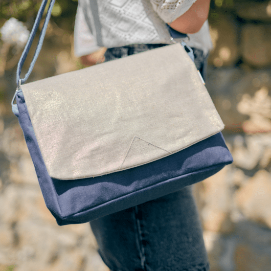 Large shoulder bag base jean back