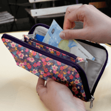 Wallet Charlie hippie fleurie