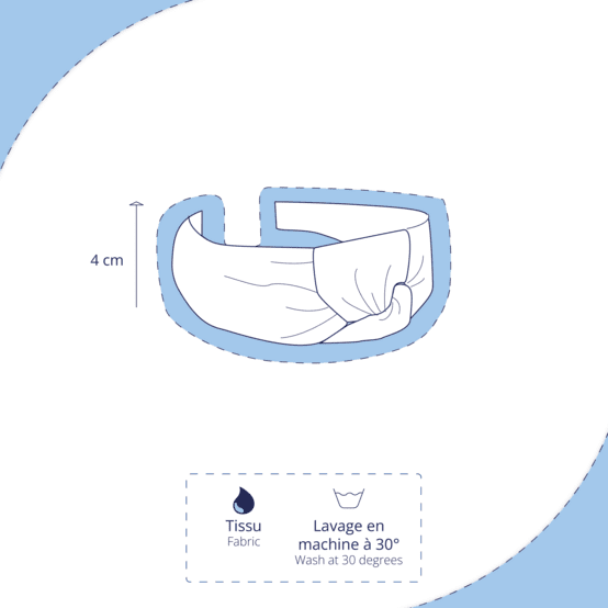 Large Crossed Headband gaze pois or eucalyptus