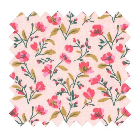 Cotton fabric ex2630 ecru red clearing