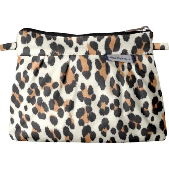 Mini Pleated clutch bag leopard