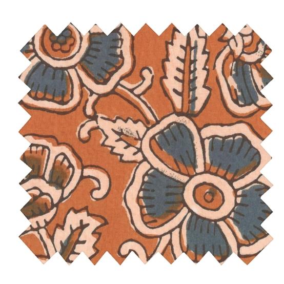 Cotton fabric ex2638 indian blue cumin