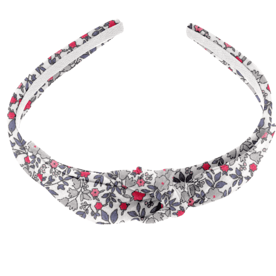 bow headband serenade rouge gris