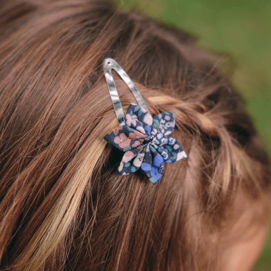 Star flower hairclip monet lilas