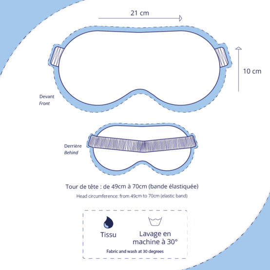 Night mask anémones rayées