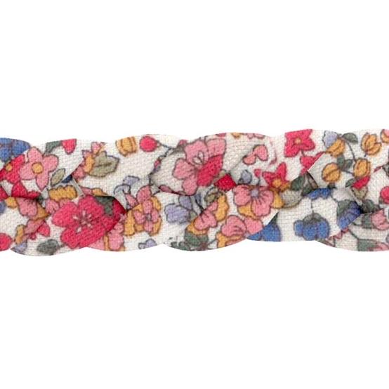 Plait hair slide porcelaine rosée