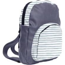 Children rucksack striped blue gray glitter