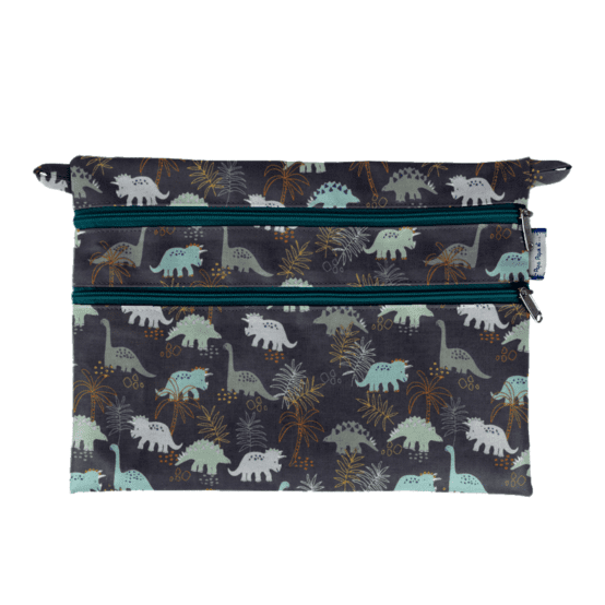 Aloïs flat pouch jurassic dino marine
