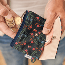 zipper pouch card purse birdy