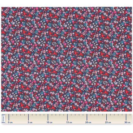 Cotton veil fabric romance fleurie