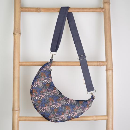 Half-moon bag monet lilas