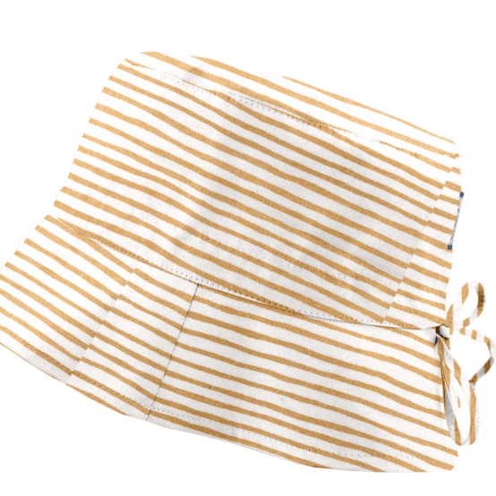 Sun hat adjustable-size T2 rayé or blanc