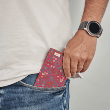 Compact wallet badiane framboise