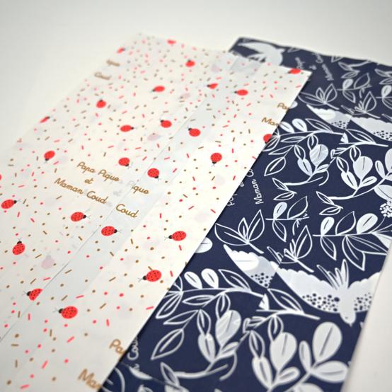 Gift bags M - 16 x 31 cm blue birds