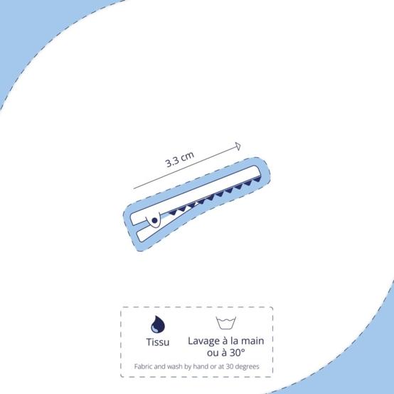 Elephant clip oxford blue