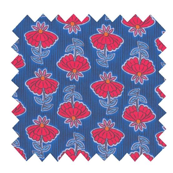 Cotton fabric ex2544 shanti blue