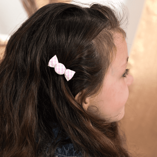 Mini sweet hairslide pink gingham