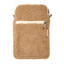 Quilted phone pocket moumoute camel