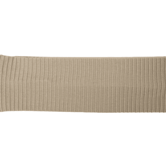 Stretch jersey headband  beige ribbed jersey