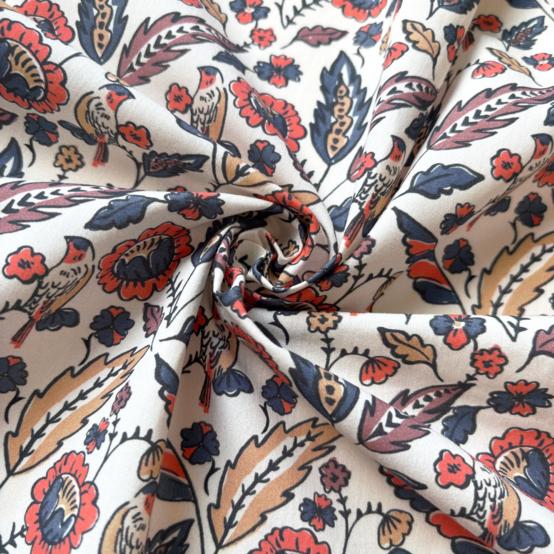 1 m fabric coupon plumes d'été