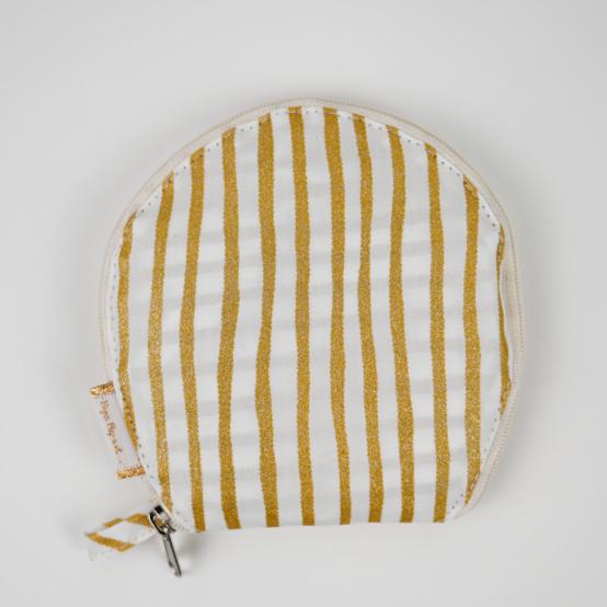 Lingerie pocket rayé or blanc