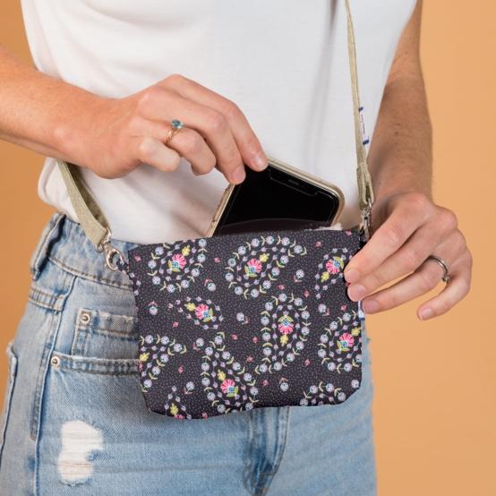 Tiny coton clutch bag bleudana