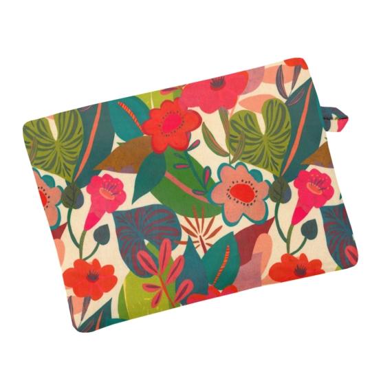 Foldable tote bag fleurs des iles