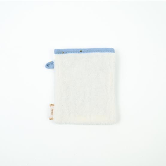 Make-up Remover Glove gaze pois or bleu baltique
