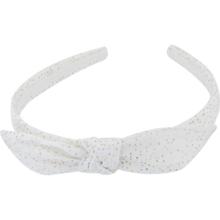bow headband white sequined