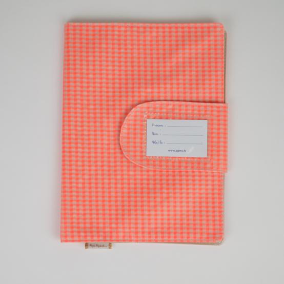 Health book cover neon orange gingham