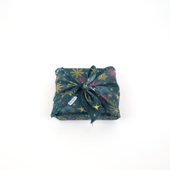 Fupochiki S (14 x 17 cm) ex2556 christmas star gold green blue