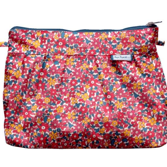 Pleated clutch bag cocktail de fleurs