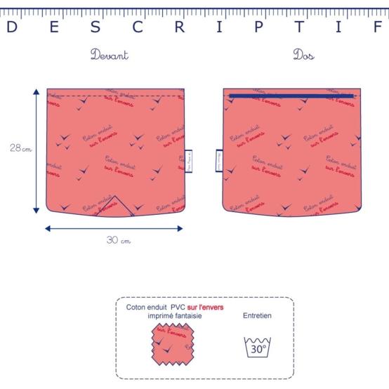 Square flap of saddle bag  bulle bronze marine