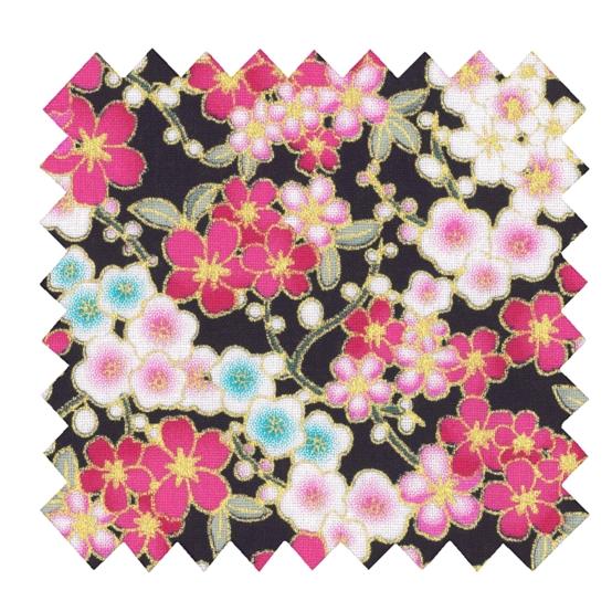 Cotton fabric ex2616 kyoto flower