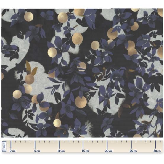 Coated fabric flocon doré