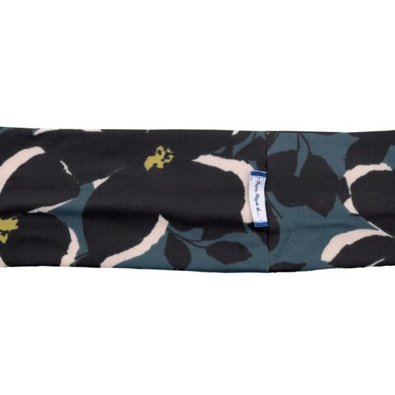 Stretch jersey headband  flower shadows