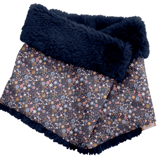 Children fur scarf snood seventies