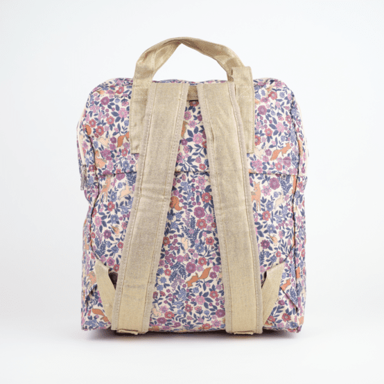 Foldable rucksack Gaby comptine enchantée rose