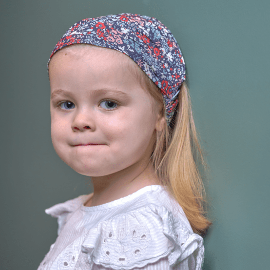 Headscarf headband- child size jardin d'aurore